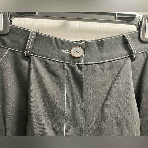 Wide Leg Cargo Pant - Black - Picture 3 of 12